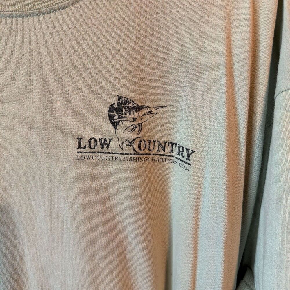 LOW COUNTRY FISHING CHARTERS MB YACHT CLUB LITTLE RIVER SC greenish XL t shirt